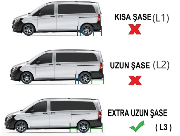 Mercedes Vito W447 EXTRA UZUN ŞASE TrimLine Gri Yan Basamak 2014 2015 2016 2017 2018 2019 2020 2021 2022 2023 2024 2025 2026 - Resim 3