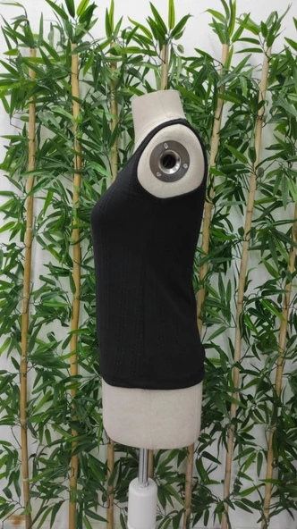 Kadın örgü Detay Triko Bluz - Resim 8