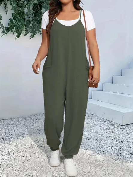 Kadın Askılı Halter Yaka şalvar Tulum ürün görseli