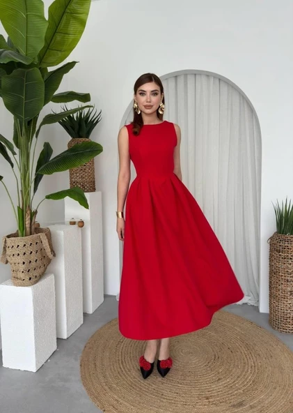 Bea Midi Elbise - Resim 6