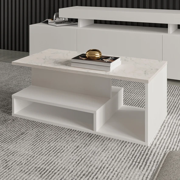 Vera Mini Orta Sehpa – Modern Tasarım, Fonksiyonel Raflı Yapı - 3