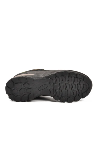 Gamelu Siyah Sarı Hakiki Deri Su Geçirmez Erkek Outdoor Trekking Ayakkabı - 5