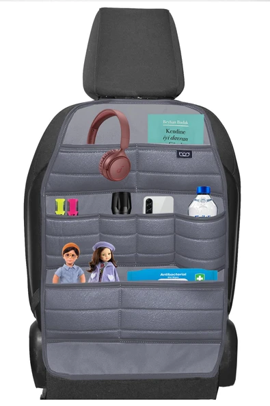 Bod Ecolux Serisi Taytüyü Araba Oto Koltuk Arkası Eşya Düzenleyici Araç İçi Organizer Füme - 4