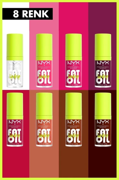 NYX Professional Makeup Fat Oil Lip Drip Parlatıcı Dudak Yağı - Thats Chic - 8