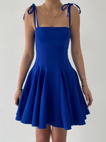 Clara Askılı Mini Elbise - Resim 3