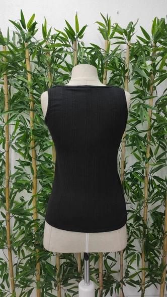 Kadın örgü Detay Triko Bluz - Resim 9