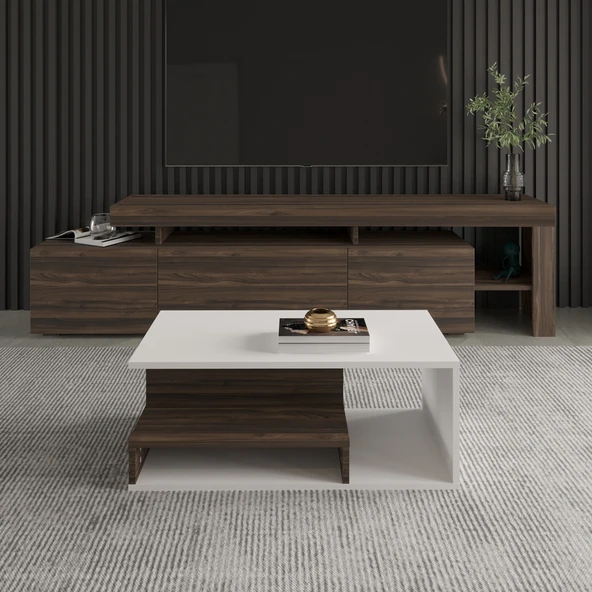 Vera Mini Orta Sehpa – Modern Tasarım, Fonksiyonel Raflı Yapı - 2