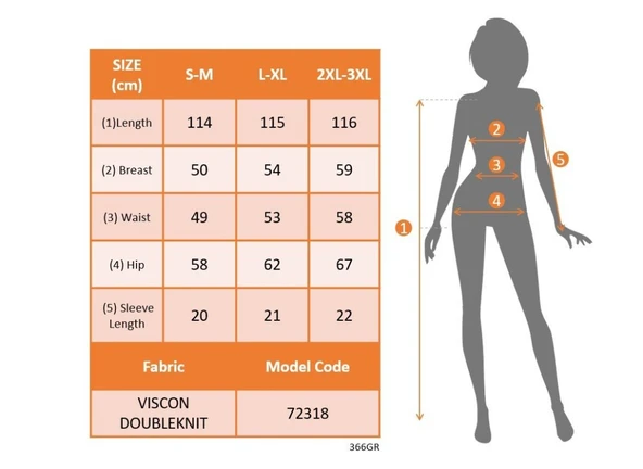 Kadın Kısa Kollu Yuvarlak Yaka Yandan Yırtmaçlı Midi Viskon Elbise - Resim 7
