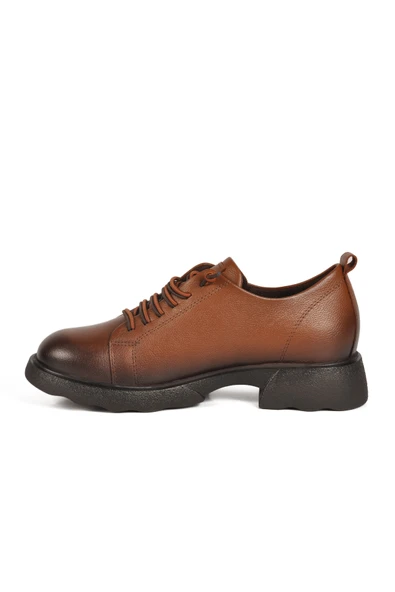 Venüs 2553801K Kadın Hakiki Deri Lastik Bağ Kalın Taban Günlük Ayakkabı - 2