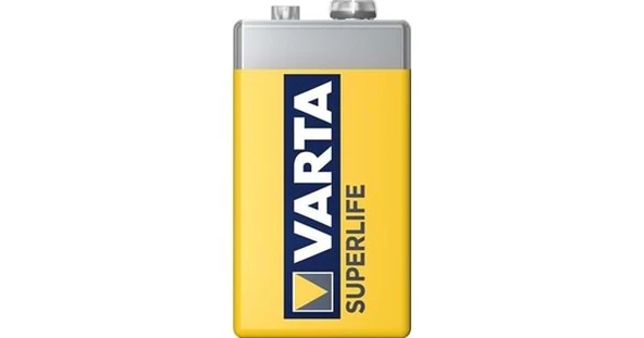Varta SuperLife Çinko 9V Pil | 6F22 - 2
