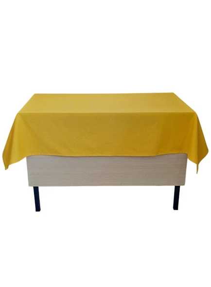 Öğretmen Masa Örtüsü Sarı (Pamuklu) - 2