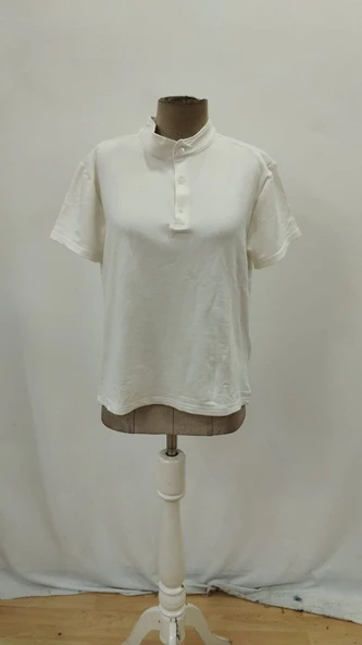 Erkek Kısa Kollu Hakim Yaka önü Düğmeli Viskon Bluz - Resim 4