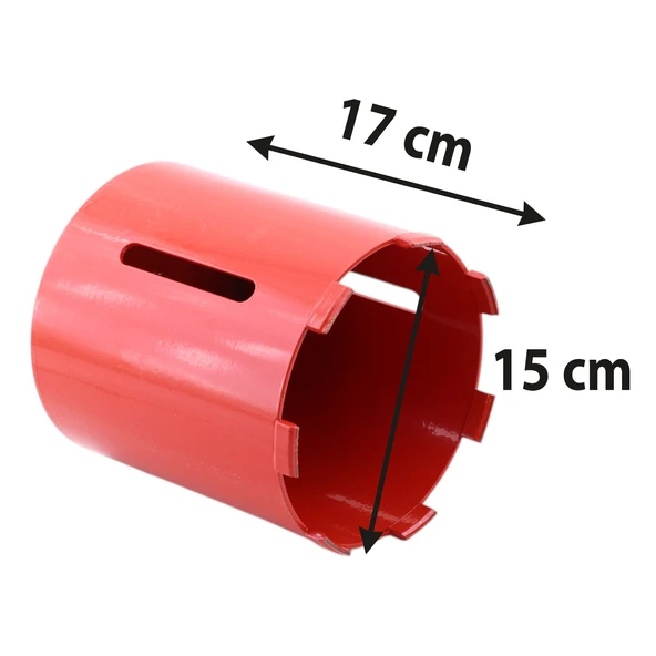 Buat Uç 150x170mm Beton Tuğla Delme Ucu Geniş Çap Tesisat Elektrik Havalandırma Montaj Kesici Aparat - Resim 2