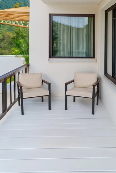 NEOKAS Balkon Mobilyası, Metal Oturma Grubu, Balkon Seti, Kafe Koltuğu, Teras Takımı, 2 Tekli Koltuk ürün görseli