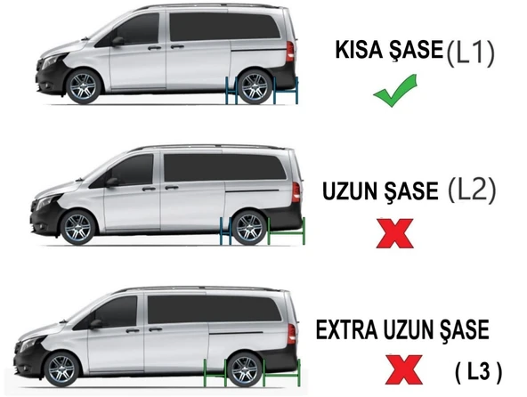 Mercedes Vito W447 KISA ŞASE TrimLine Gri Yan Basamak 2014 2015 2016 2017 2018 2019 2020 2021 2022 2023 2024 2025 2026 - Resim 3