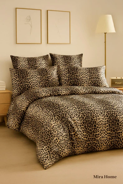 Çift Kişilik Pamuklu Nevresim Takımı Wild Leopard - 2