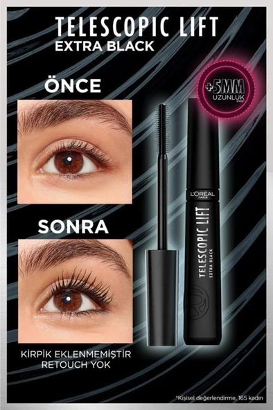 L'Oreal Paris Telescopic Lift Extra Black Maskara - 5