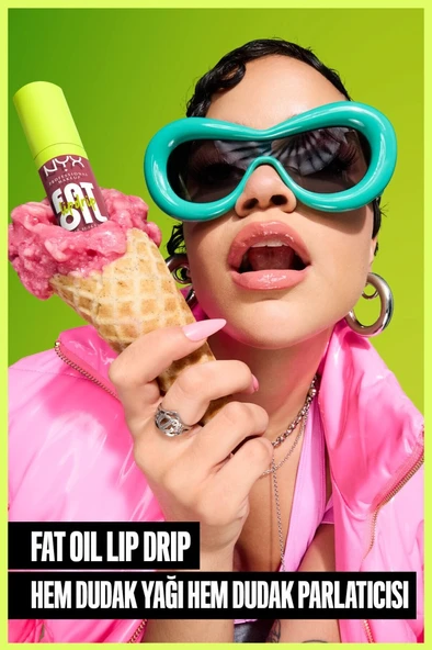 NYX Professional Makeup Fat Oil Lip Drip Parlatıcı Dudak Yağı - Thats Chic - 2