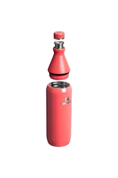 Stanley The All Day Slim Bottle 0.6L / 20oz Hot Coral Gloss - Resim 2