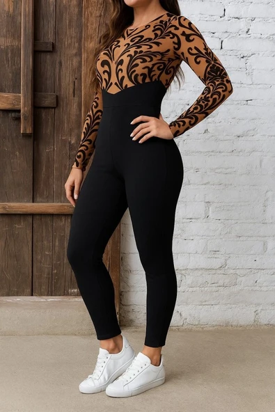 Kadın Siyah Krep Kumaş Pantolon ürün görseli