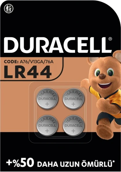 Duracell Lityum Düğme Pil 3 V 4 LÜ | LR44 - 1