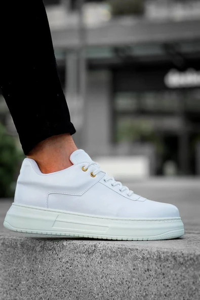 KB-X20 Kuback Beyaz Cilt Günlük Erkek Ayakkabı - Resim 2