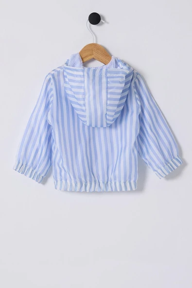 U.S. Polo Assn. Erkek Bebek Yağmurluk Mavi - Resim 2