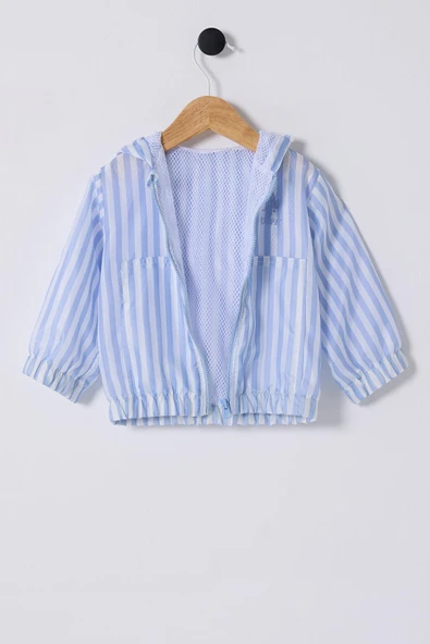 U.S. Polo Assn. Erkek Bebek Yağmurluk Mavi - Resim 3