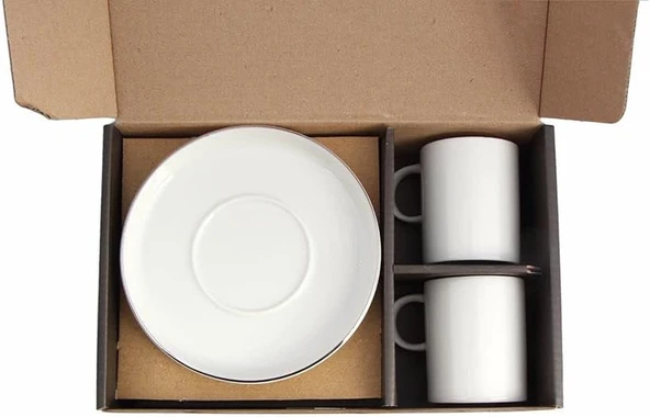 Porland Chopin Platin Kahve Takımı 4 Parça - Resim 3