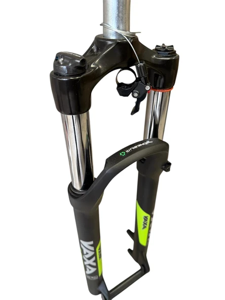 Zoom Vaxa 32 Air 27,5" Jant Havalı Gidondan Kilitli Bisiklet Maşası 1-1/8 QR Maşa Magnezyum Bacak Siyah Yeşil ürün görseli