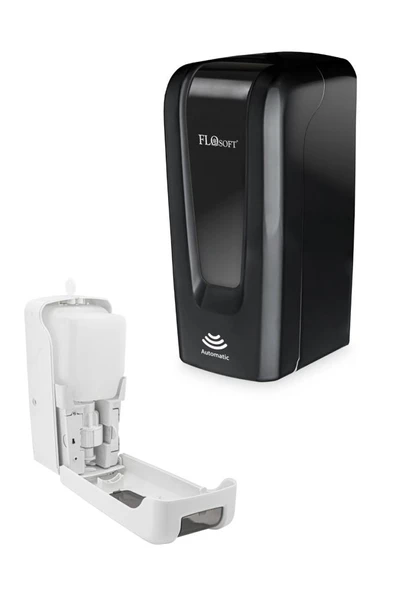 Sensörlü Köpük Sabun Verici 1000ml, Fotoselli Otomatik Köpük Sabun Dispanseri Sabunluk F046S Siyah - Resim 2