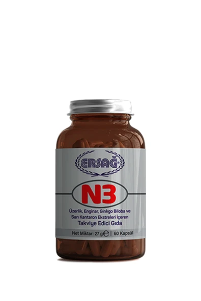 Ersağ N3 Kapsül Takviye Edici Gıda 27 G (60 Kapsül) ürün görseli