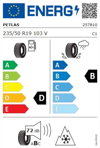 Petlas Snowmaster 2 Sport 235/50 R19 103V Reinf. Kış Lastiği - 2025 - Resim 2