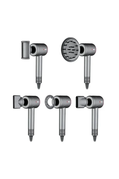 Profesyonel İyonik Saç Kurutma Makinesi – Hızlı Kurutma ve Isı Kontrollü, Güçlü Motorlu Fön Makinesi - Resim 6