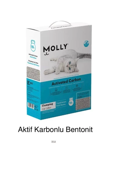 Molly Aktif Karbonlu Topaklanan Kedi Kumu