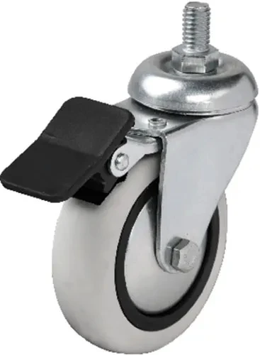 Hts 354 - 75x25 Mm Pvc Makaralı Vidalı Frenli Teker 4 Adet ürün görseli