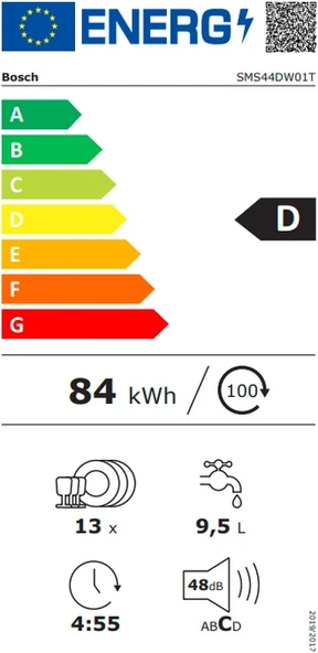 Bosch SMS44DW01T 4 Programlı 13 Kişilik Bulaşık Makinesi - 5