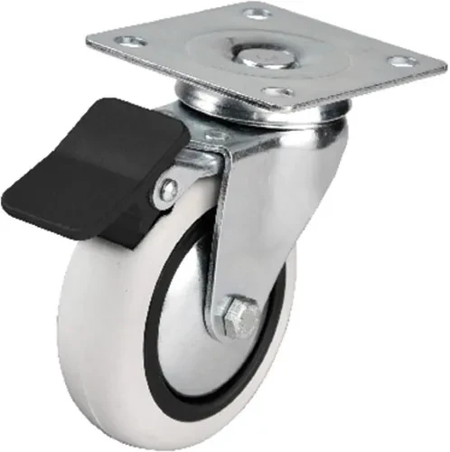 Hts 353 - 75x25 Mm Pvc Makaralı Tablalı Frenli Teker 4 Adet ürün görseli