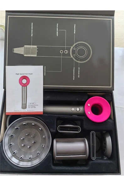 Profesyonel İyonik Saç Kurutma Makinesi – Hızlı Kurutma ve Isı Kontrollü, Güçlü Motorlu Fön Makinesi - Resim 3