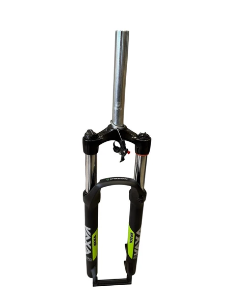 Zoom Vaxa 32 Air 27,5" Jant Havalı Gidondan Kilitli Bisiklet Maşası 1-1/8 QR Maşa Magnezyum Bacak Siyah Yeşil - 4