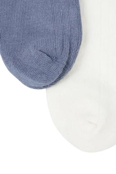 Erkek Bebek Çorap Soket 6 Çift Lacivert-Gri-Beyaz-Kahve-İndigo-Mavi - Resim 3