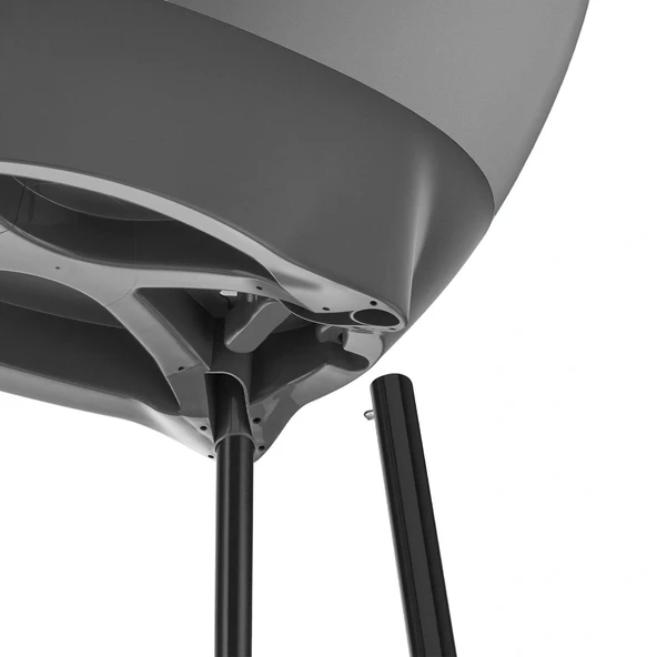 Babyjem Yeni Nesil Elegant Su Tahliyeli Giderli Ayaklı Bebek Küveti Gri - 3