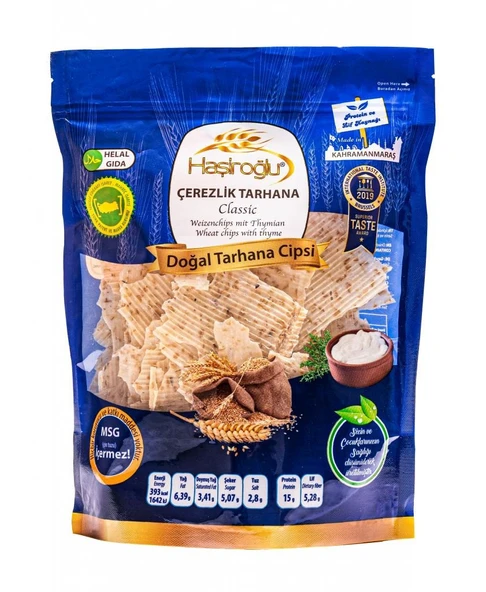 HAŞİROĞLU KLASİK DOĞAL TARHANA CİPS 450 G - 1