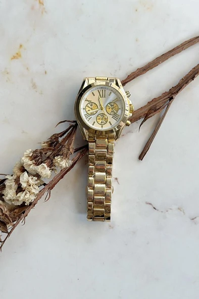 Turna Gold Kadın Kol Saati - Resim 3