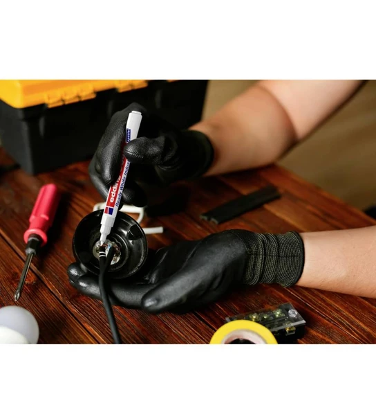 Edding 8046 Yuvarlak Uç 1-3 mm Endüstri Kalemi Beyaz (ED804649) - Resim 5