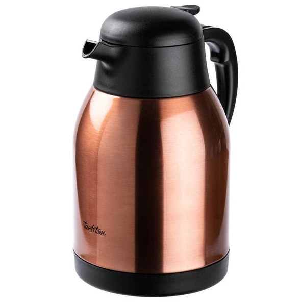 TANTİTONİ BRONZ PASLANMAZ ÇELİK ÇAY TERMOSU 2 LİTRE - 1
