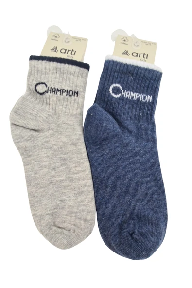 Erkek Çocuk Çorap Soket 6 Çift Siyah-Lacivert-Gri-Beyaz-Kahve-Mavi - Resim 3