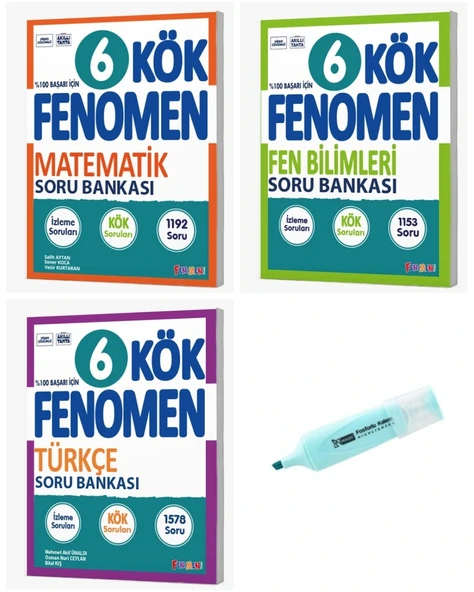 6. Sınıf KÖK Serisi Matematik Fen Bilimleri Ve Türkçe Soru Bankası ürün görseli