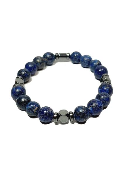 JTSS25DOB1563 CEYT HEMATİT LACİVERT JANTİ DOĞALTAŞ BİLEKLİK ürün görseli 1