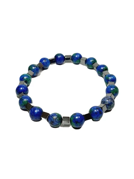 JTSS25DOB1529 CEYT HEMATİT LACİVERT JANTİ DOĞALTAŞ BİLEKLİK ürün görseli 1